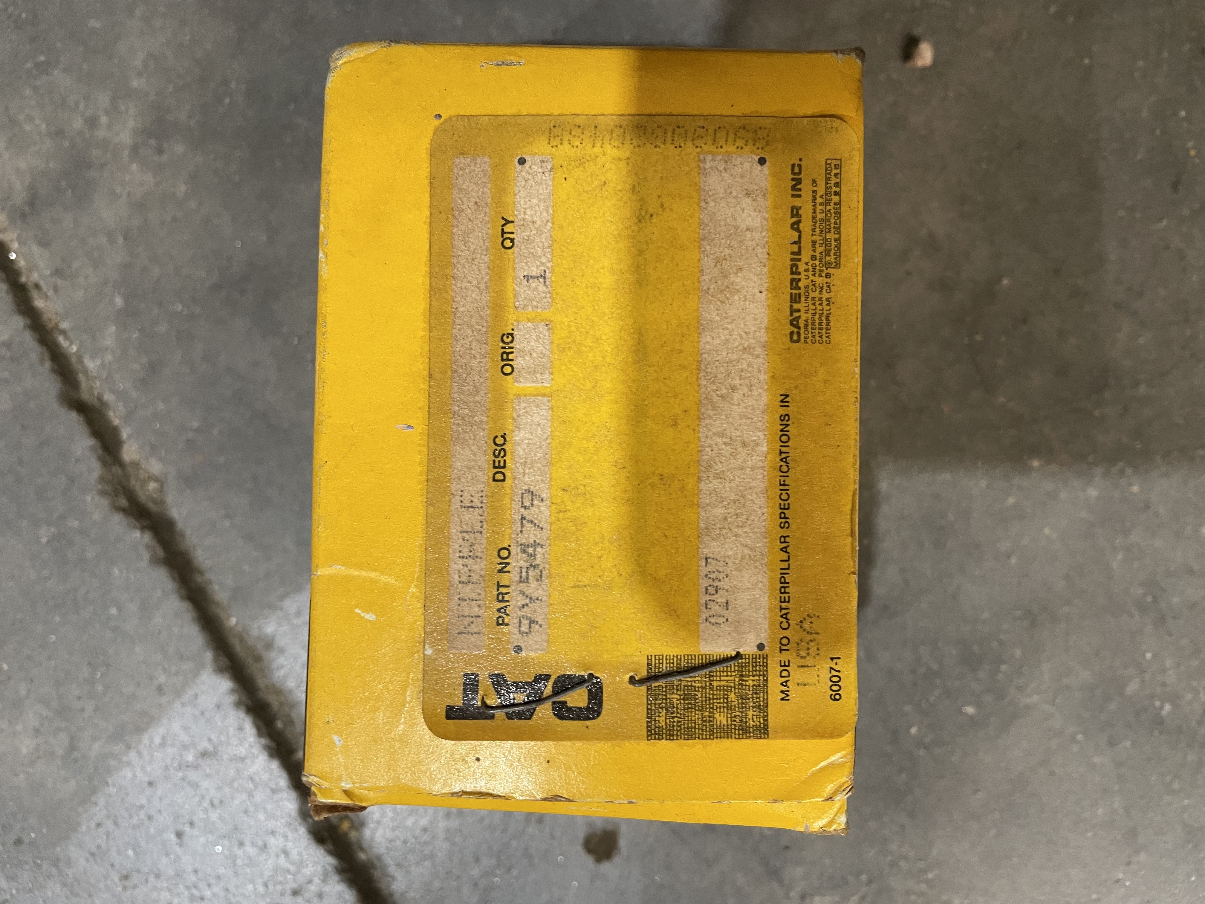 CAT 9Y5479 part 1