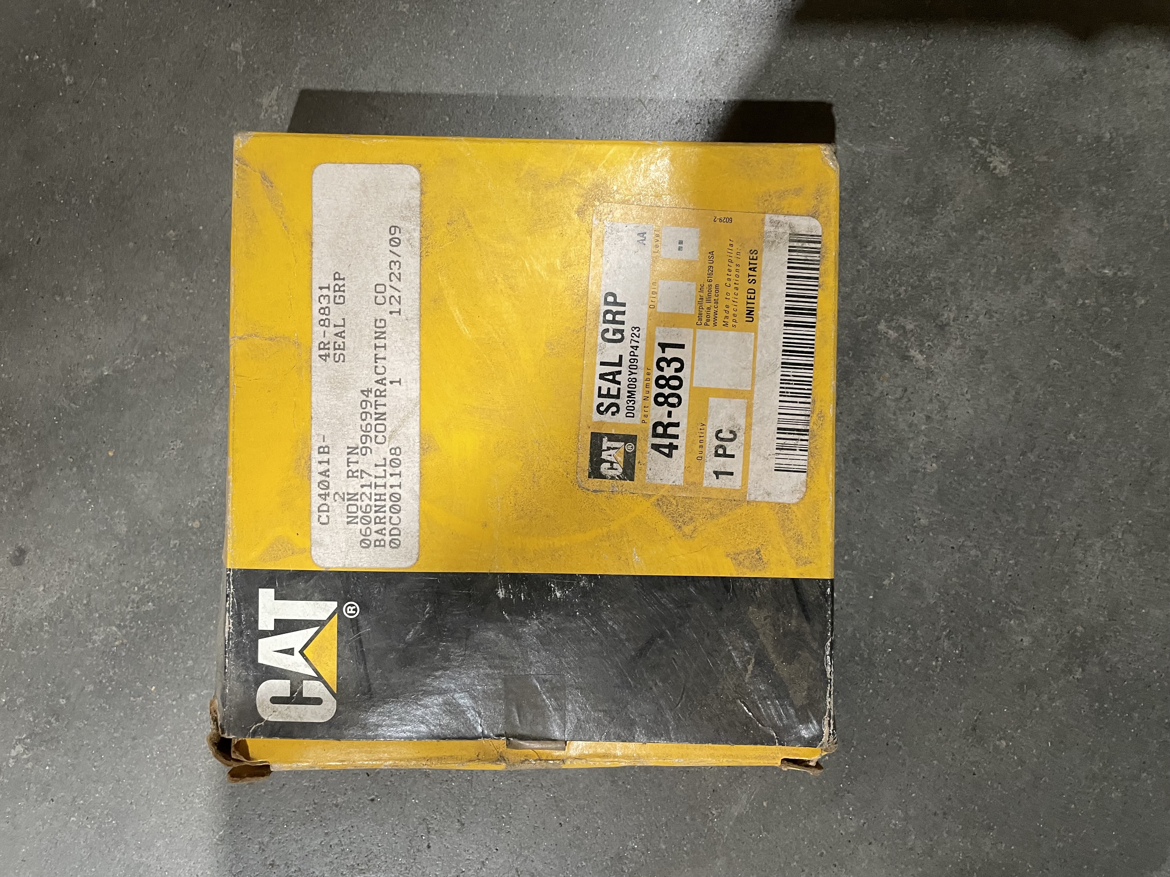 CAT 4R8831 part 1
