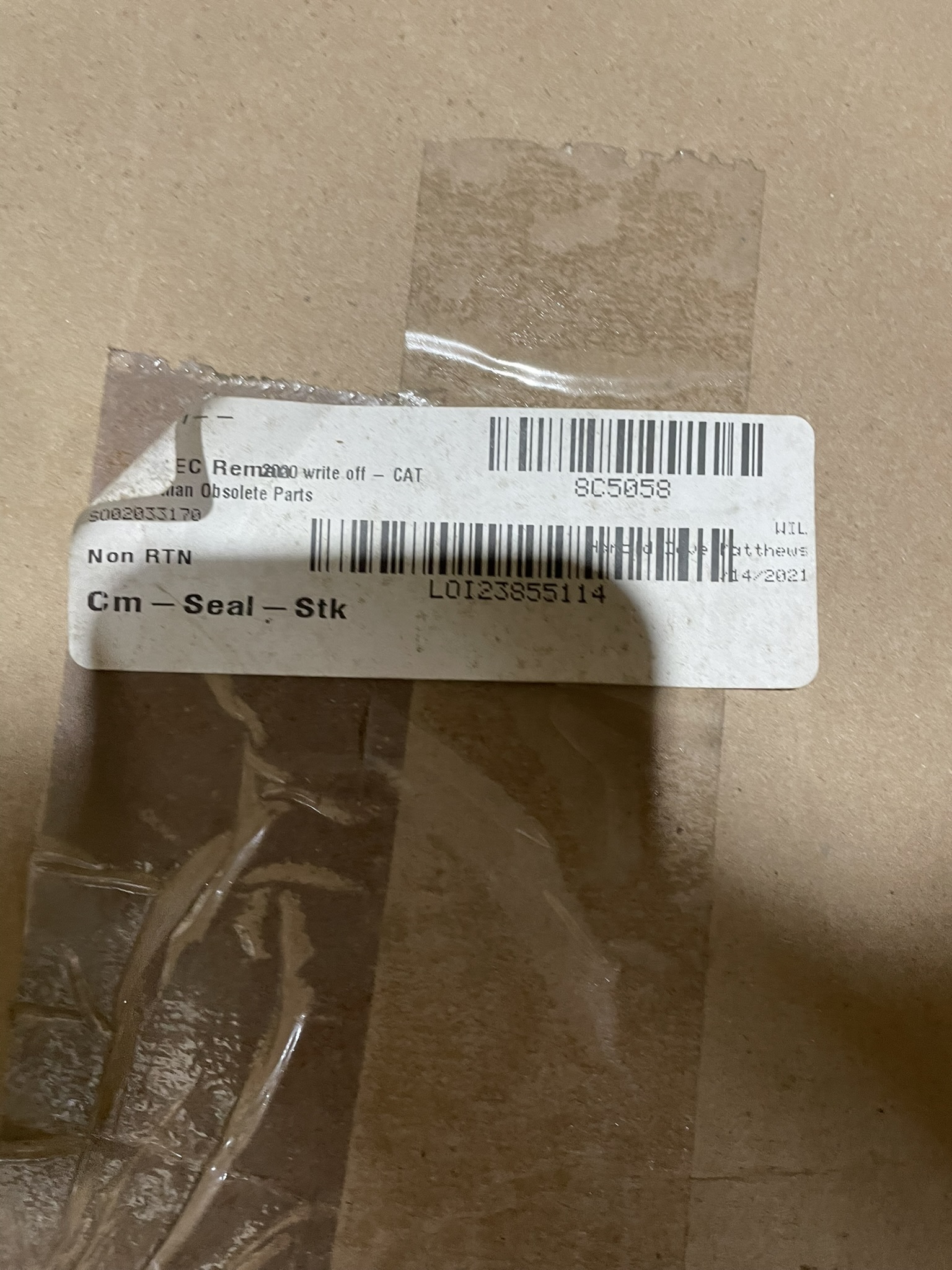 CAT 8C5058 part 1