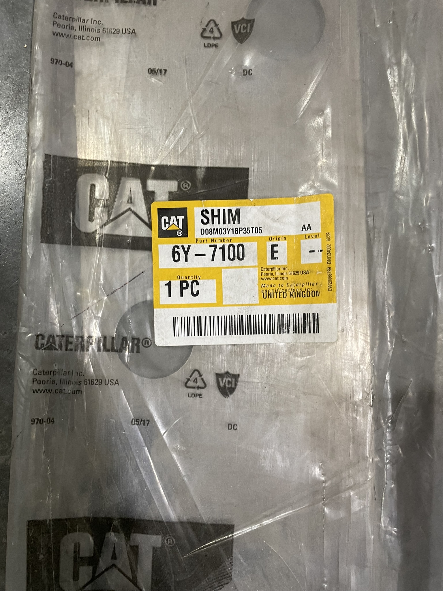 CAT 6Y7100 part 1