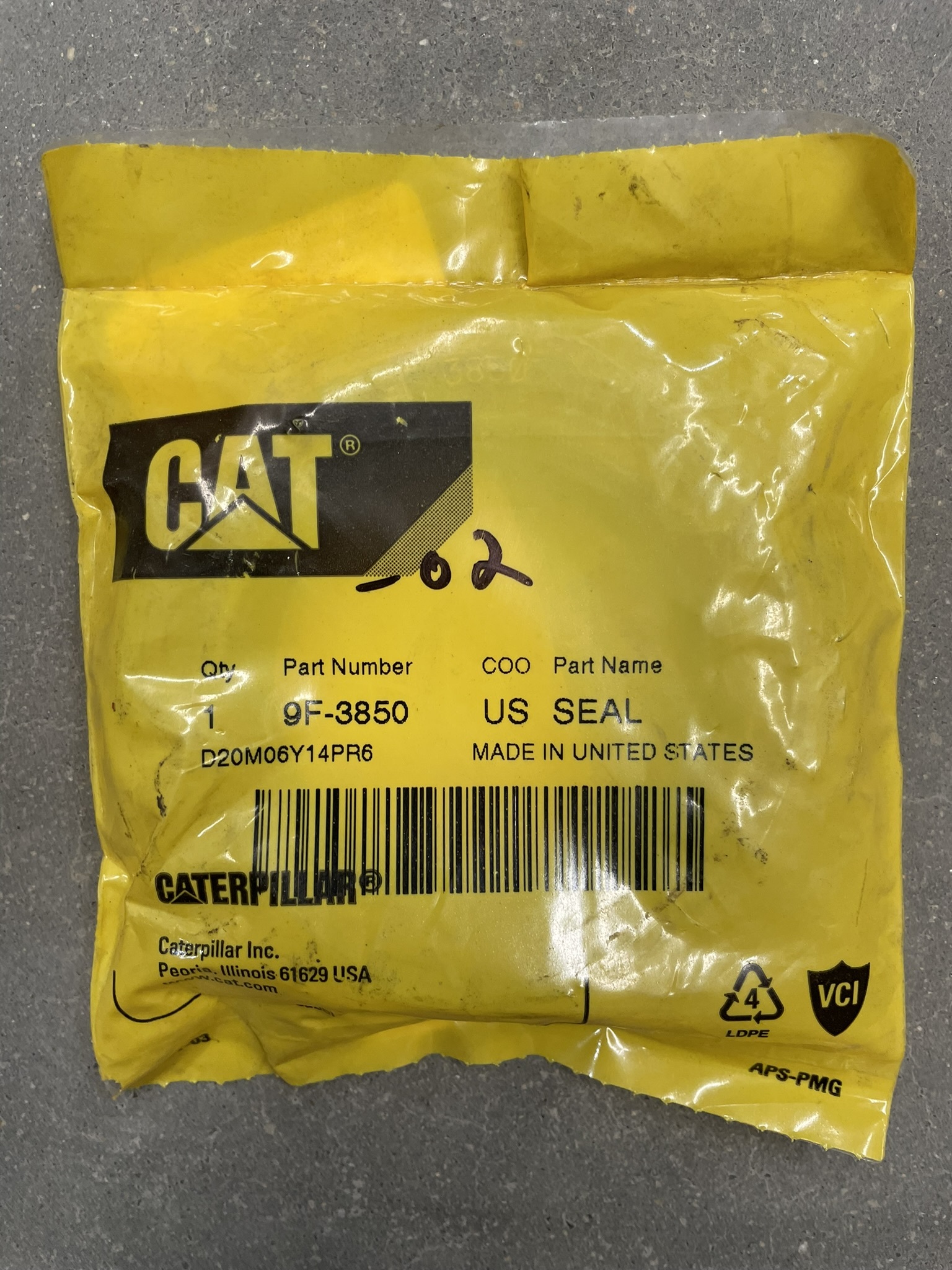 CAT 9F3850 part 1
