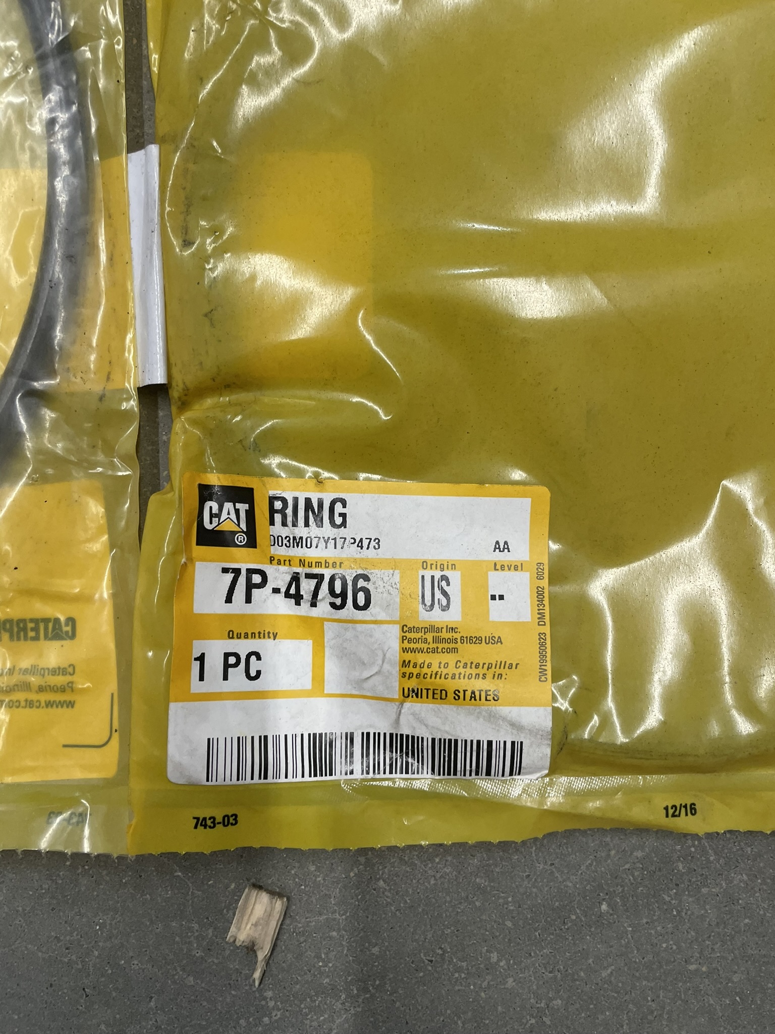 CAT 7P4796 part 1