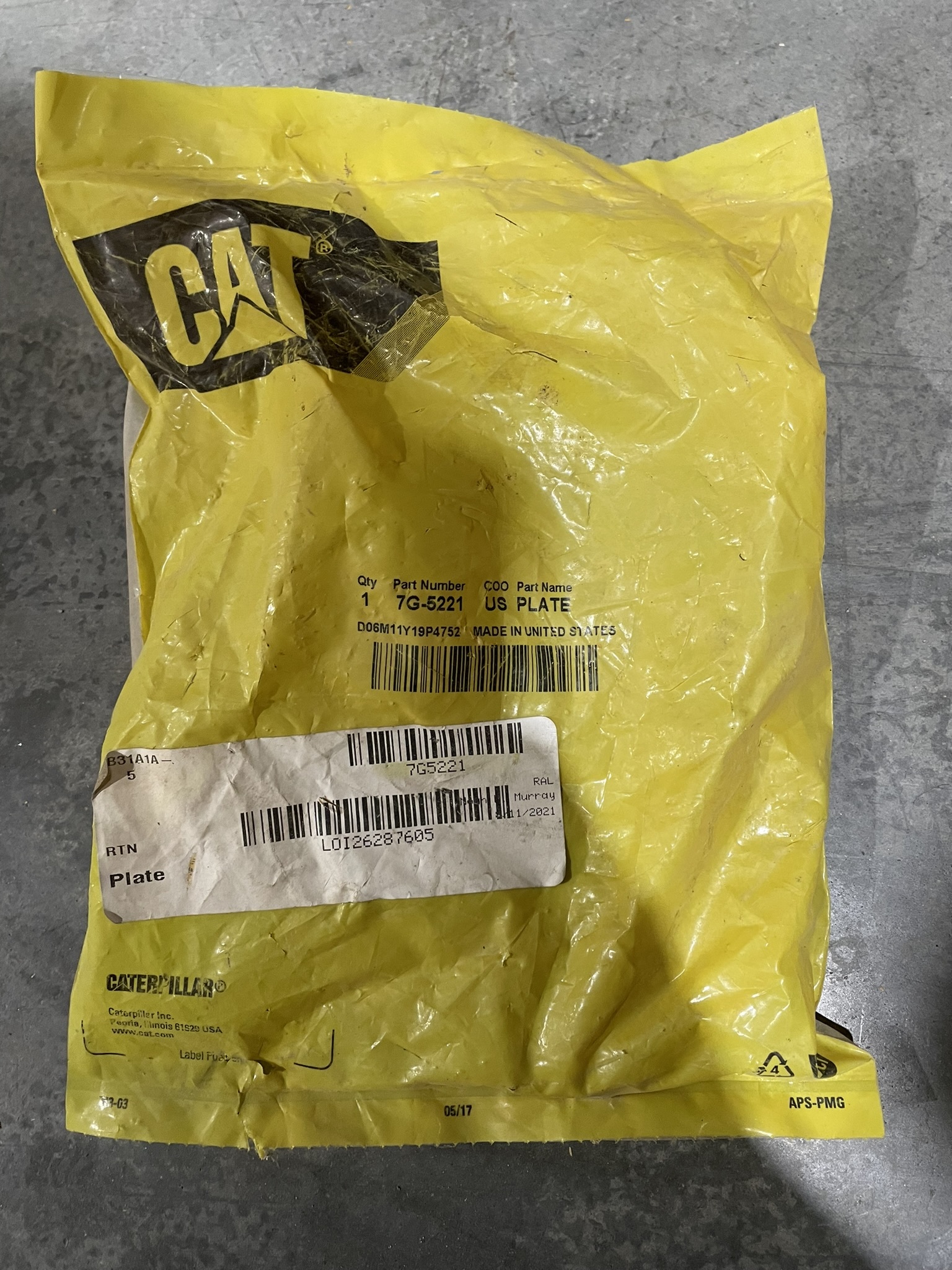 CAT 7G5221 part 1