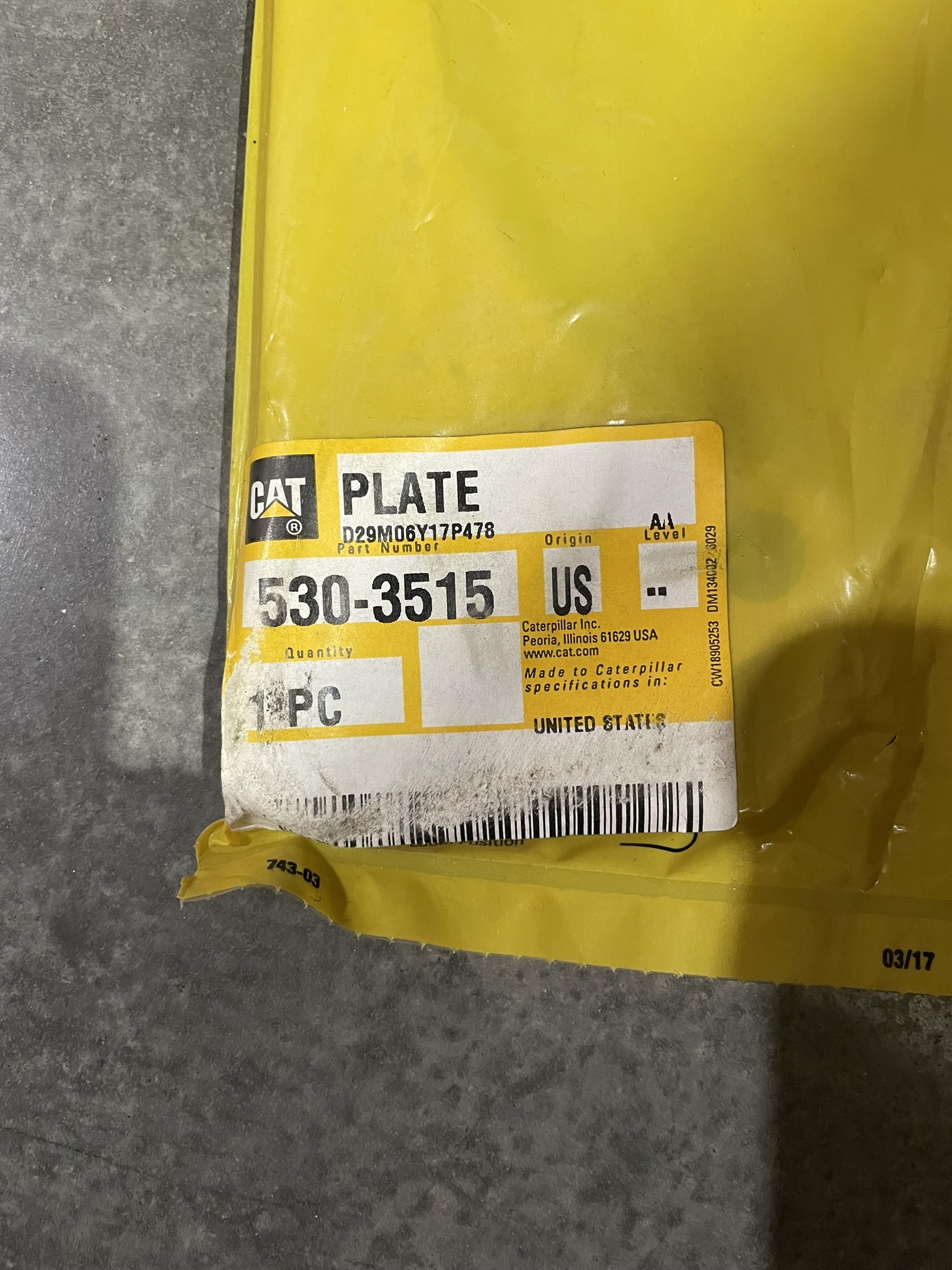 CAT 5303515 part 1