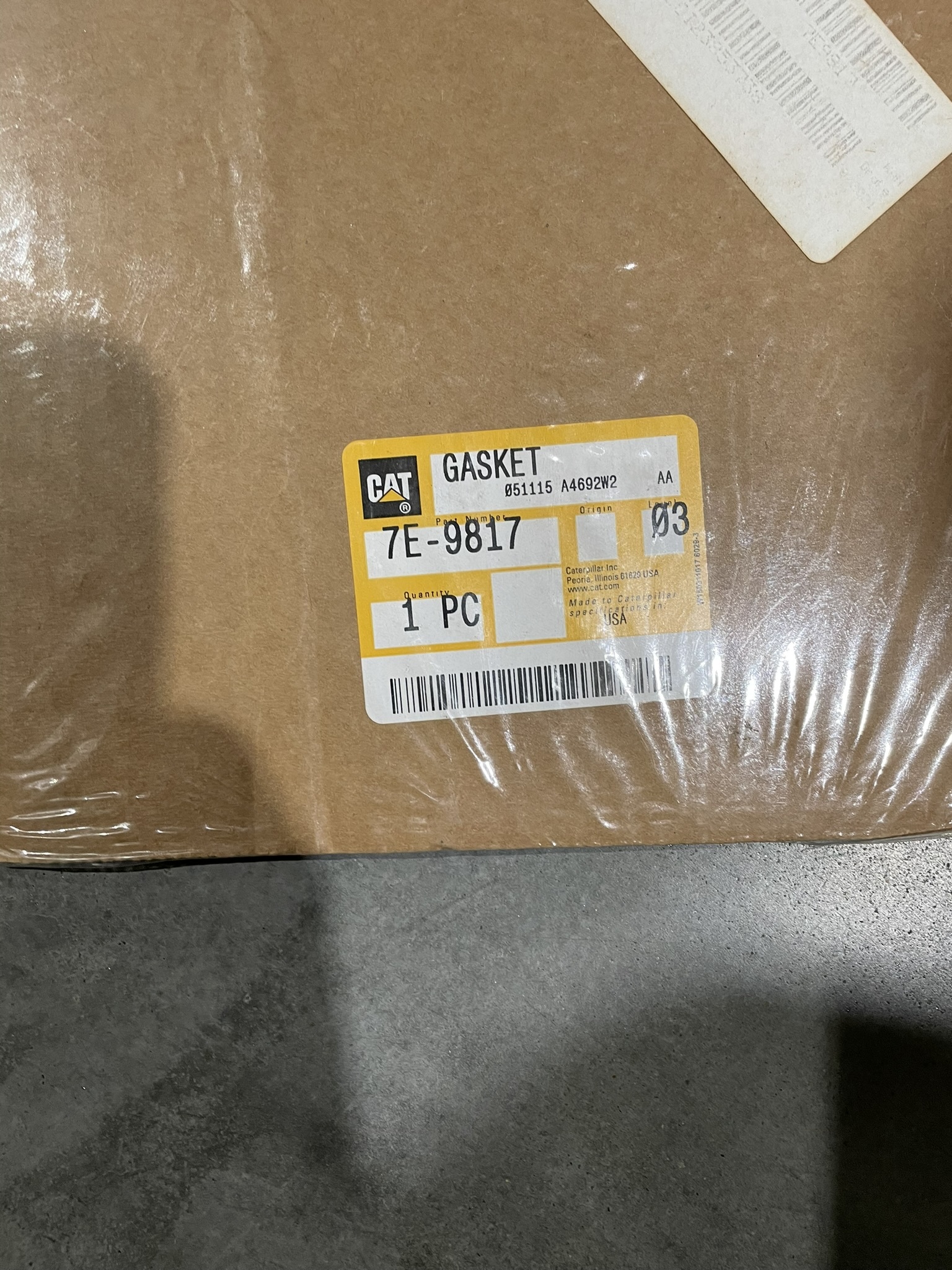 CAT 7E9817 part 1