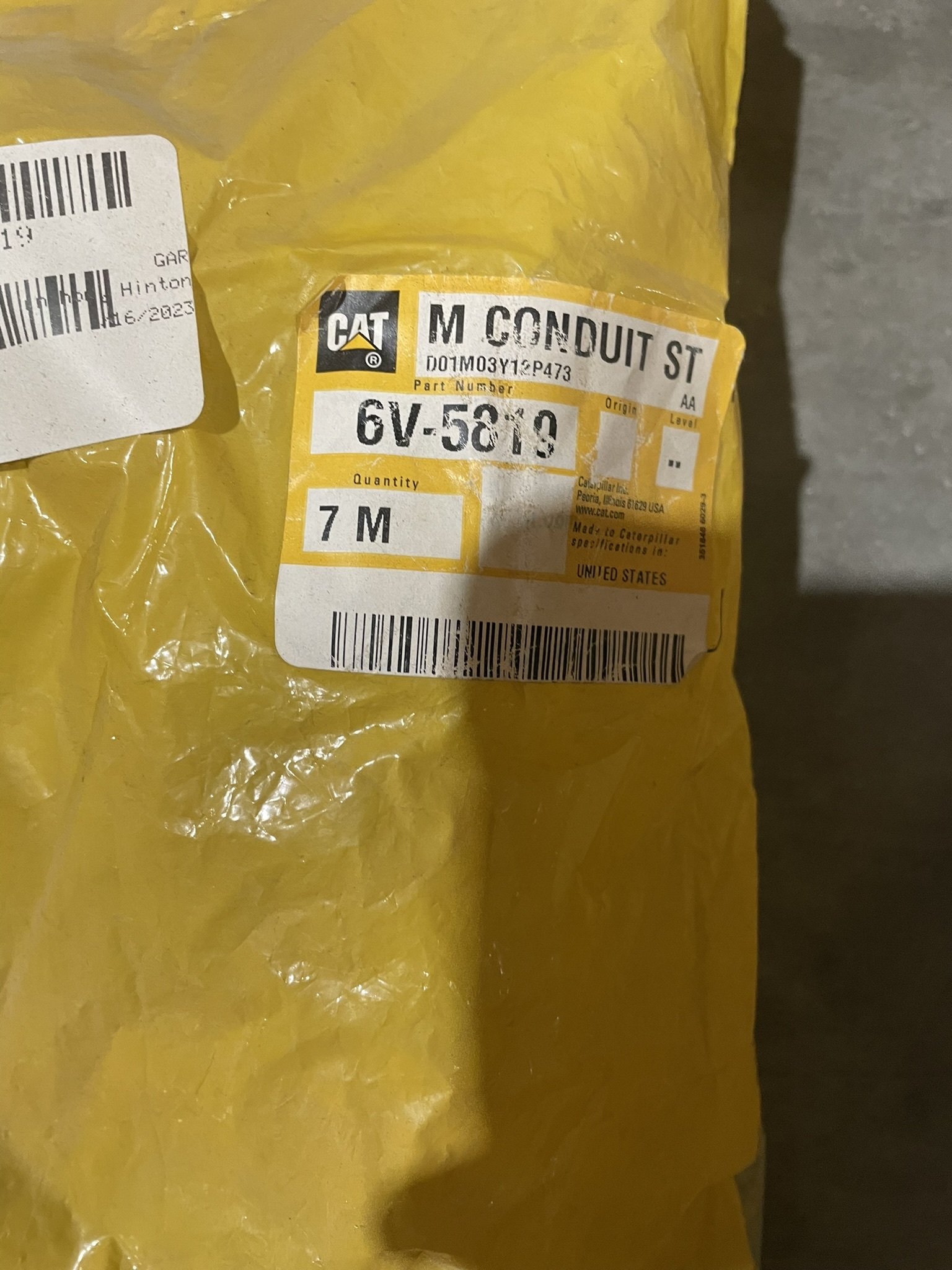 CAT 6V5819 part 1