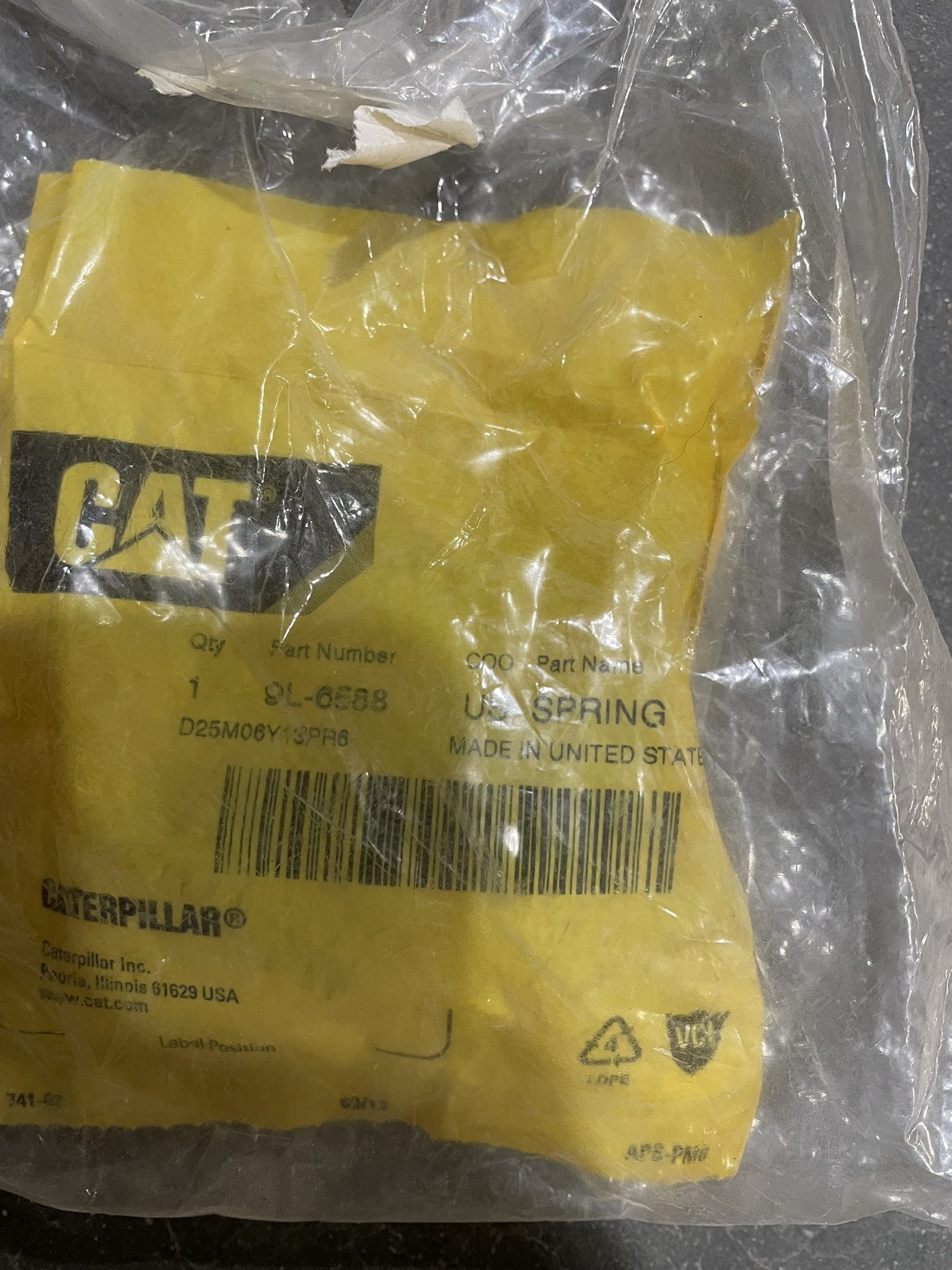 CAT 9L6588 part 1