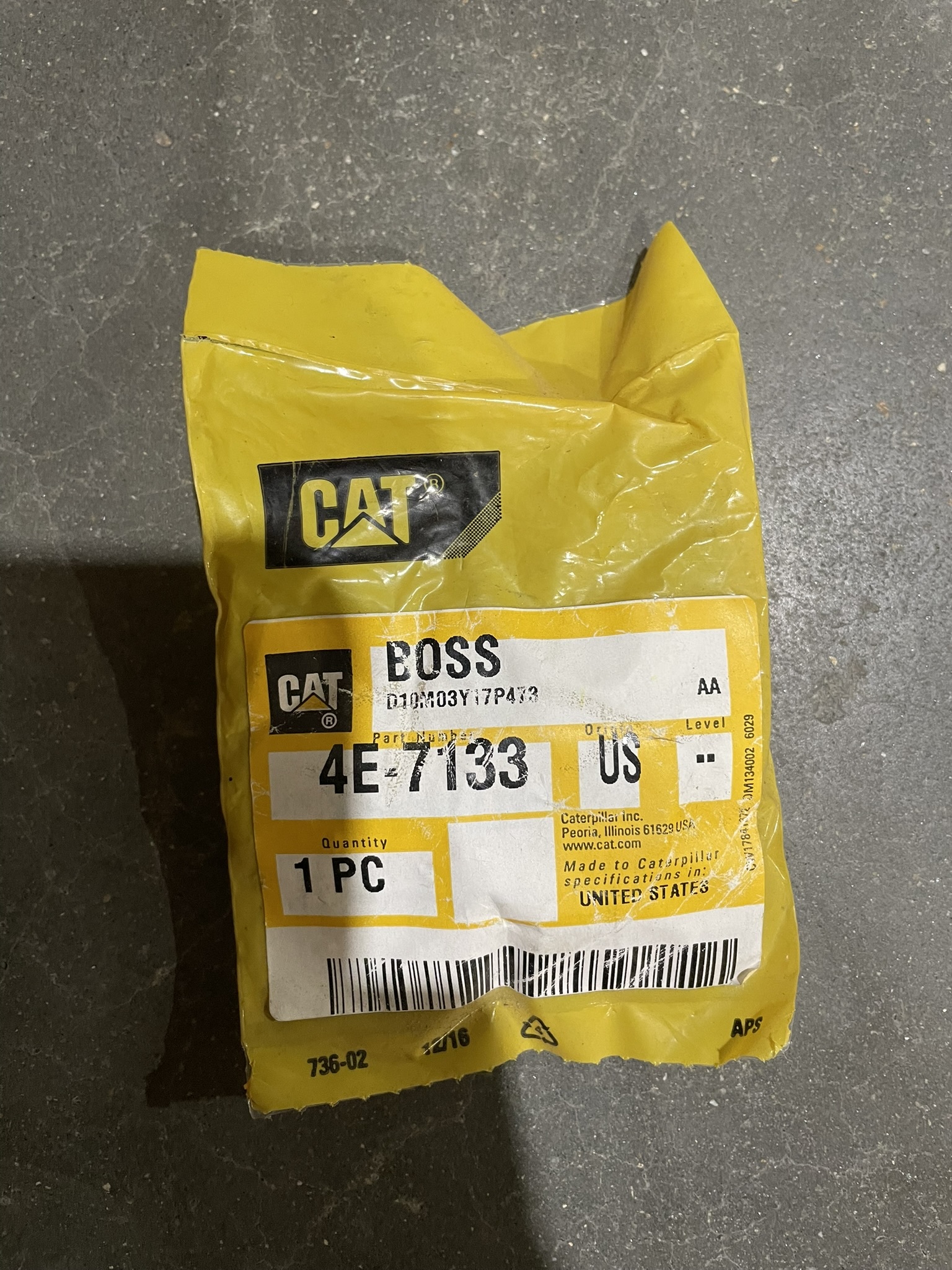 CAT 4E7133 part 1