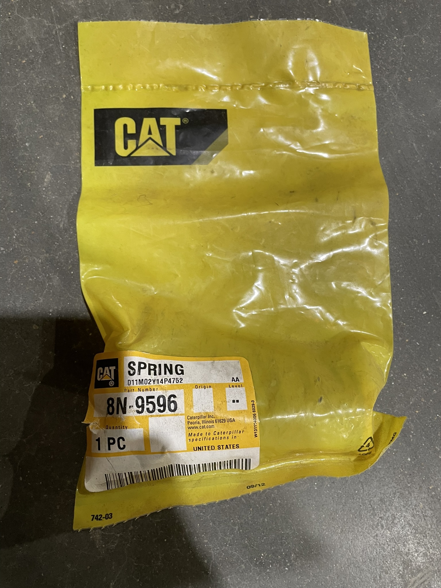 CAT 8N9596 part 1
