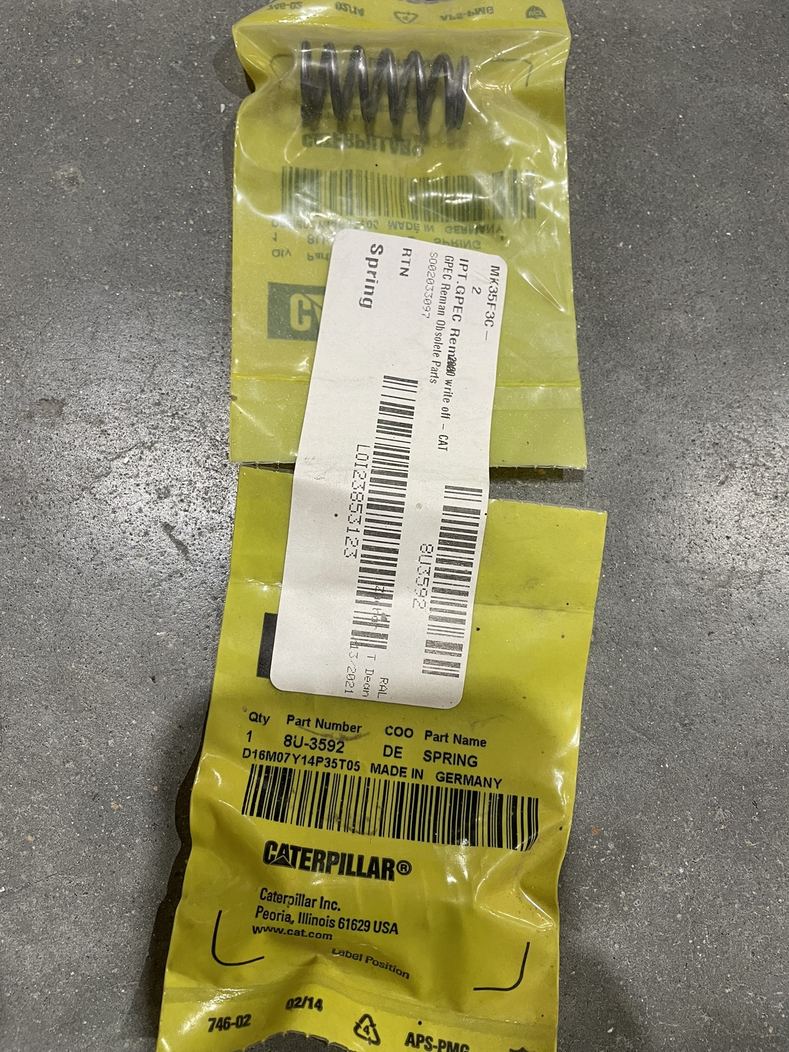 CAT 8U3592 part 1