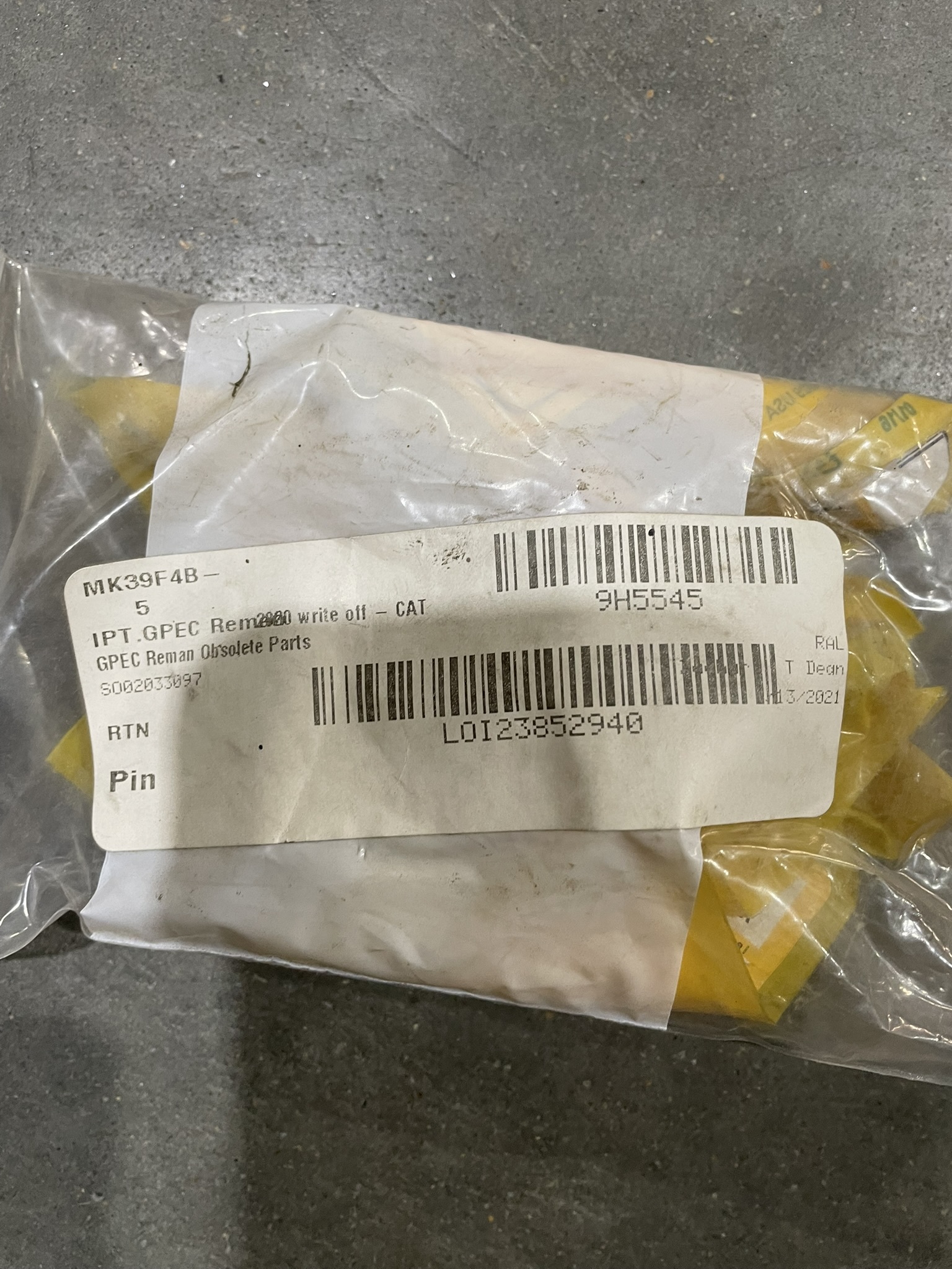 CAT 9H5545 part 1