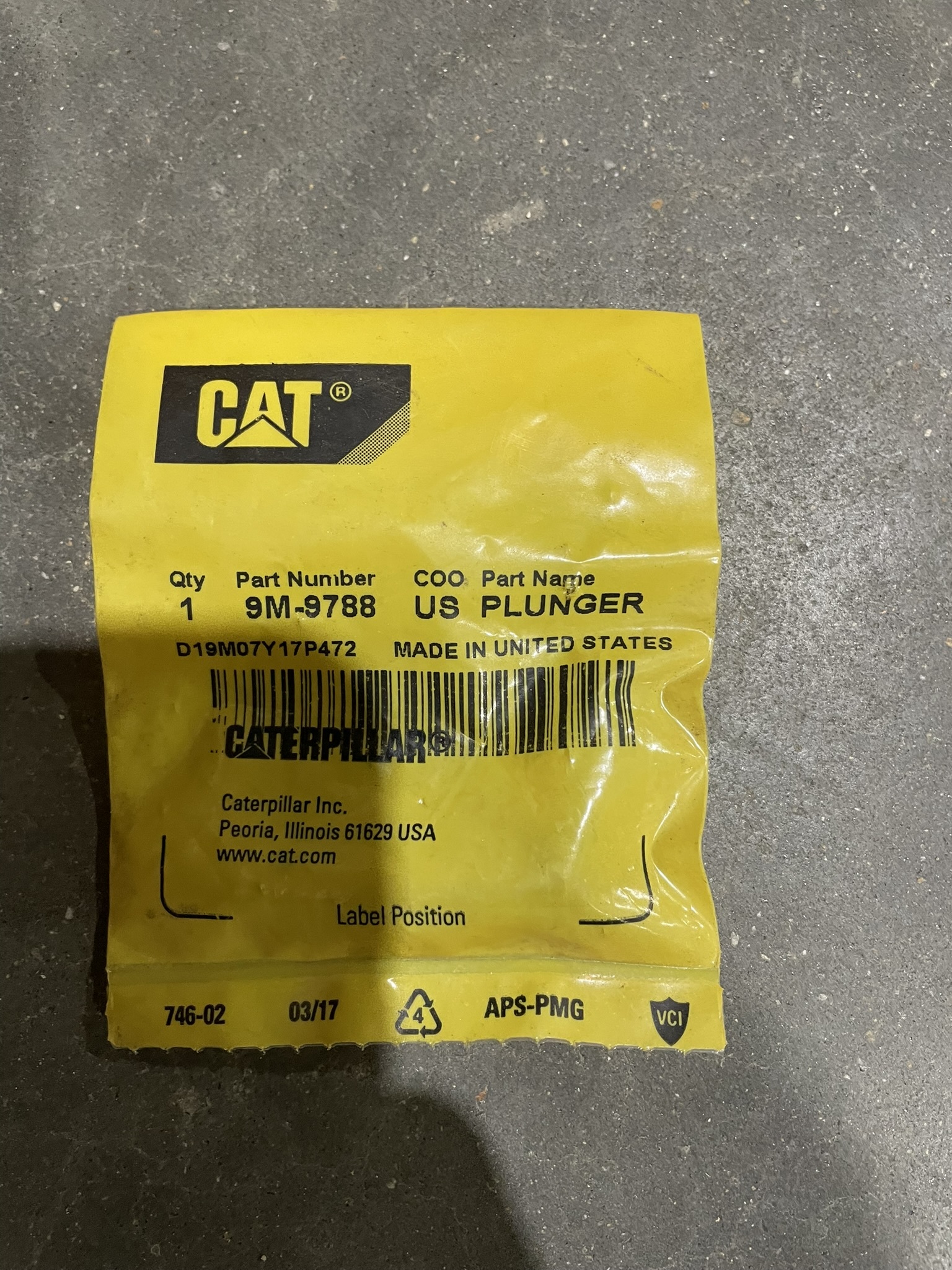 CAT 9M9788 part 1